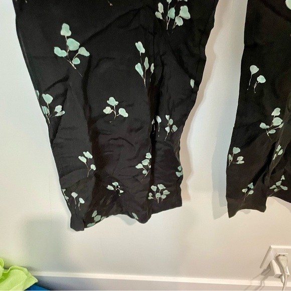 Aritzia Wilfred Aries Pant Black Aqua Pull On Wide Leg Size Small - Picture 4 of 8